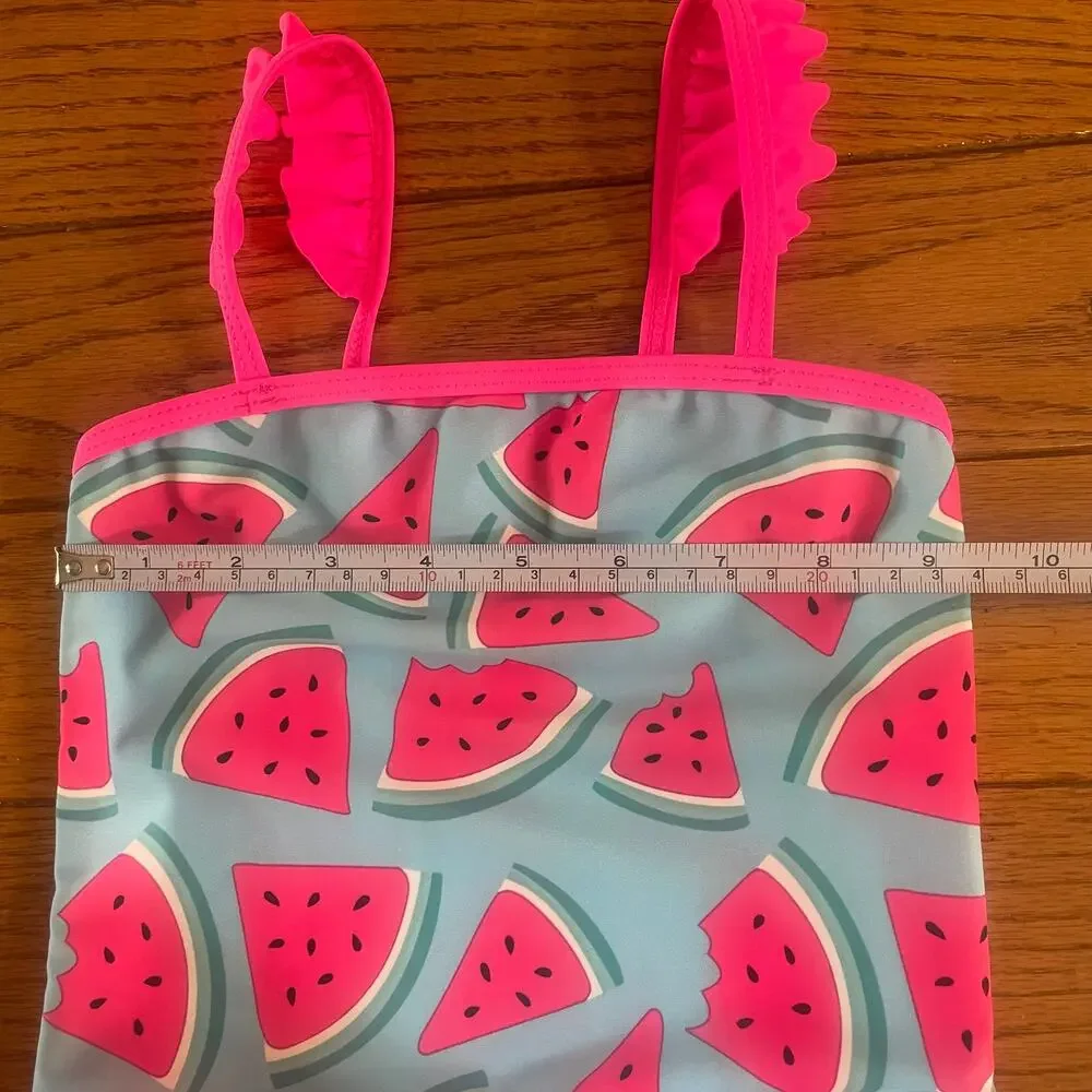 Shein Watermelon Print One Piece Swimsuit Sz (90) 24 months